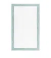 Graccioza Egoist Frame Border Bath Mat In Blue