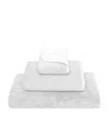 Graccioza Egyptian Cotton Bicolore Bath Sheet In White