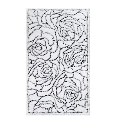 Graccioza Egyptian Cotton Deco Bath Mat In White