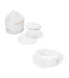 Graccioza Egyptian Cotton Egoist Make-up Remover And Hairband Set In White