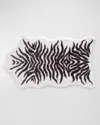 Graccioza Mountain Zebra Bath Rug, 35" X 59" In Black/white