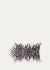 Graccioza Mountain Zebra Bath Rug, 35" X 59" In Black/white