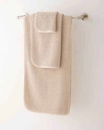 Graccioza Pearls Hand Towel In Fog
