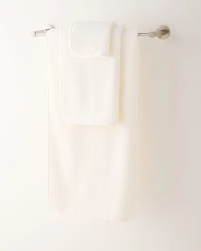 Graccioza Pearls Washcloth In Snow