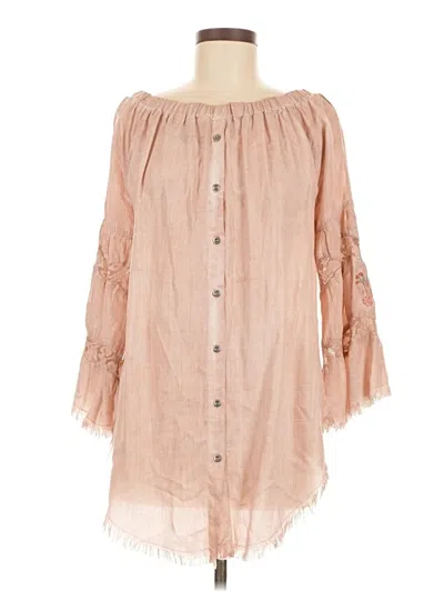 Pre-owned Grace 3/4 Sleeve Blouse In Pink