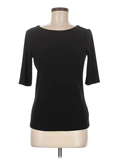 Pre-owned Grace 3/4 Sleeve Top Black Boatneck Tops