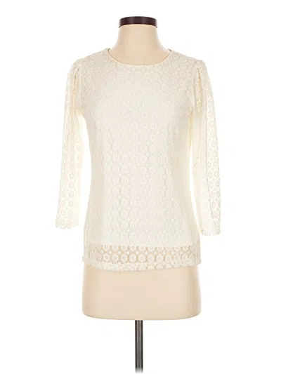 Pre-owned Grace 3/4 Sleeve Top Ivory Boatneck Tops