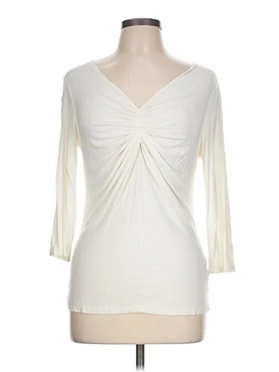 Pre-owned Grace 3/4 Sleeve Top Ivory Sweetheart Neckline Tops