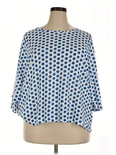 Grace 3/4 Sleeve T-shirt In Blue
