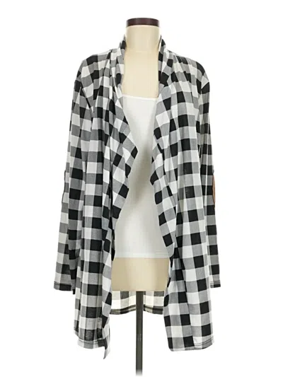 Pre-owned Grace & Emma Cardigan Sweater In Silver