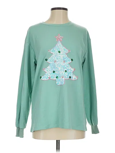 Pre-owned Grace & Emma Sweatshirt In Blue