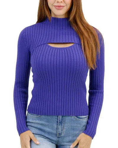 Grace & Lace 2-piece Ribbed Shrug Sweater In Gemstone In Multi