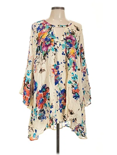 Pre-owned Grace & Lace 3/4 Sleeve Blouse In White