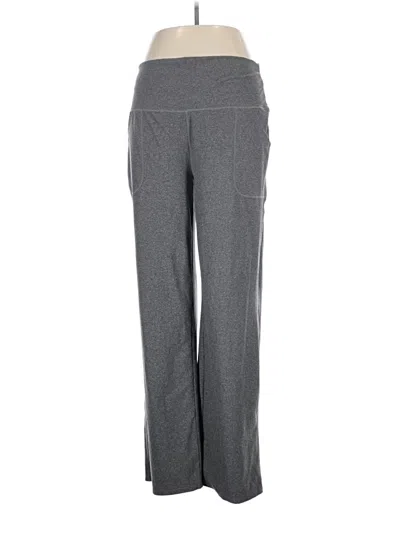 Pre-owned Grace & Lace Active Pants In Gray
