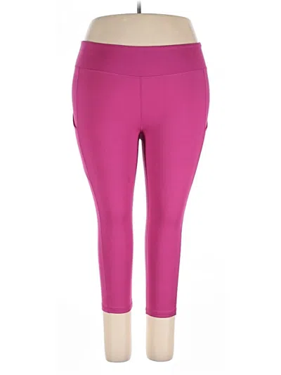 Pre-owned Grace & Lace Active Pants In Pink