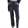 Grace & Lace Bambü Wide Leg Lounge Pants In Black In Gray