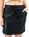 Grace & Lace Butter Faux Leather Skirt In Black In Black