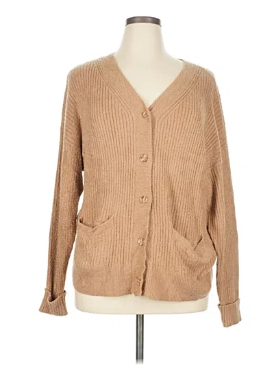 Pre-owned Grace & Lace Cardigan Sweater In Brown