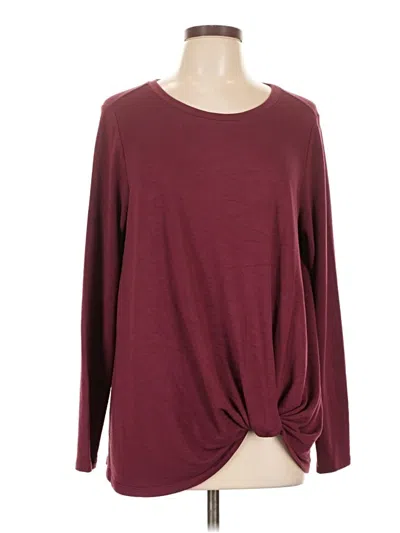 Pre-owned Grace & Lace Cardigan Sweater In Burgundy