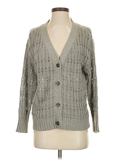 Pre-owned Grace & Lace Cardigan Sweater In Gray