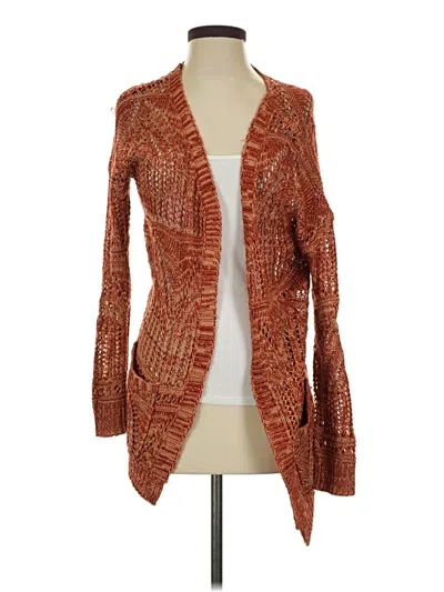 Pre-owned Grace & Lace Cardigan Sweater In Orange