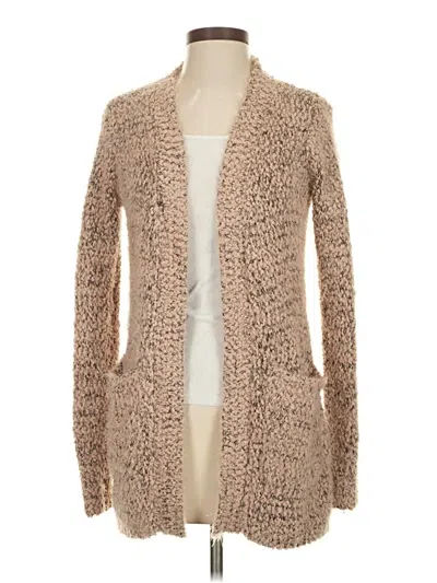Pre-owned Grace & Lace Cardigan Sweater In Tan