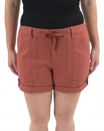 Grace & Lace Cargo Shorts In Terracotta In Brown