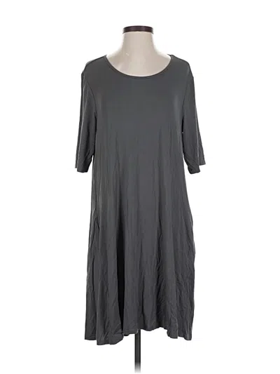 Pre-owned Grace & Lace Casual Dress In Gray