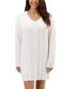 Grace & Lace Cloud Cabled Sweater Dress In Cream In White