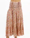Grace & Lace Convertible Maxi Skirt In Golden Floral In Multi