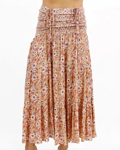 Grace & Lace Convertible Maxi Skirt In Golden Floral In Multi