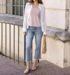 Grace & Lace Crop Flare Denim Jeans In Medium Standard Wash