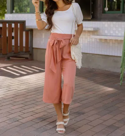 Grace & Lace Cropped Wide Leg Pants In Sunstone In Multi