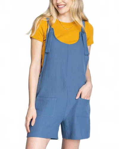 Grace & Lace Easy Breezy Romper In Dusty Blue