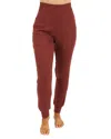 Grace & Lace Essential Ribbed Jogger Pants In Rust In Multi