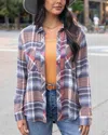Grace & Lace Favorite Button Up Plaid In Navy Plaid