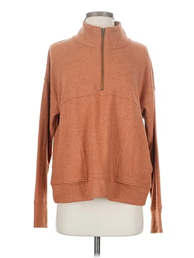 Pre-owned Grace & Lace Fleece Jacket In Brown
