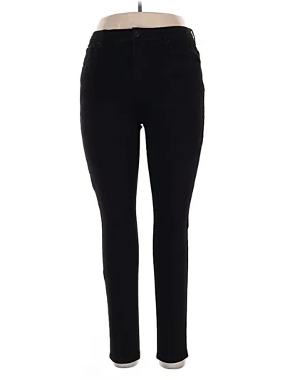 Pre-owned Grace & Lace Jeggings In Black