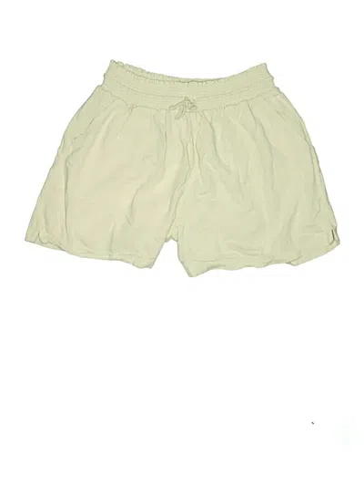 Pre-owned Grace & Lace Khaki Shorts In White