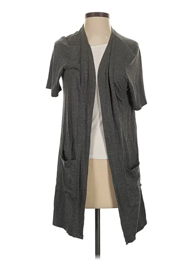 Pre-owned Grace & Lace Kimono In Gray