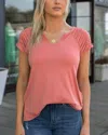 Grace & Lace Lainey Tee In Sunset In Pink