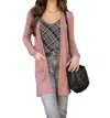 Grace & Lace Lightweight Ribbed Cardigan In Clay Rose