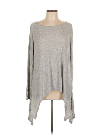 Pre-owned Grace & Lace Long Sleeve T-shirt In Gray