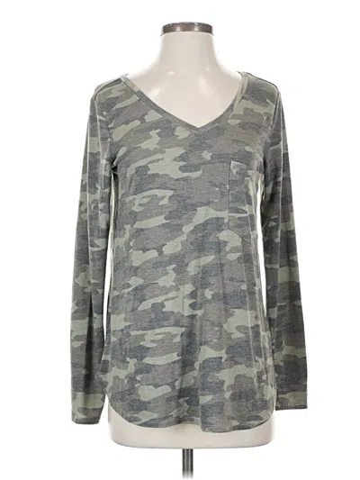 Pre-owned Grace & Lace Long Sleeve T-shirt In Gray