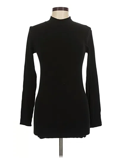 Pre-owned Grace & Lace Long Sleeve Turtleneck In Black