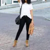 Grace & Lace Repurposed Denim In Black In Black