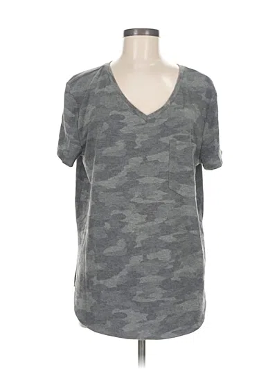 Pre-owned Grace & Lace Short Sleeve T-shirt In Gray