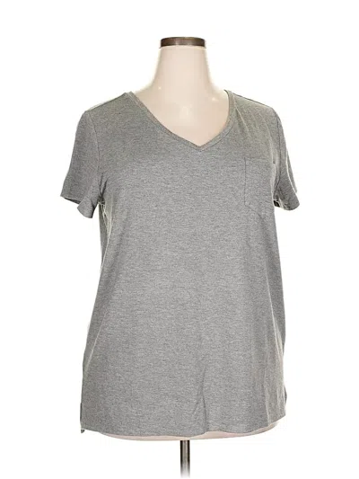Pre-owned Grace & Lace Short Sleeve T-shirt In Gray
