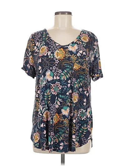 Pre-owned Grace & Lace Short Sleeve T-shirt In Blue