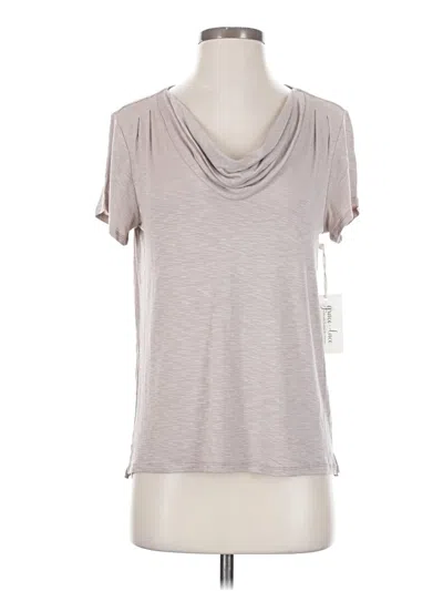 Pre-owned Grace & Lace Short Sleeve T-shirt In Gray
